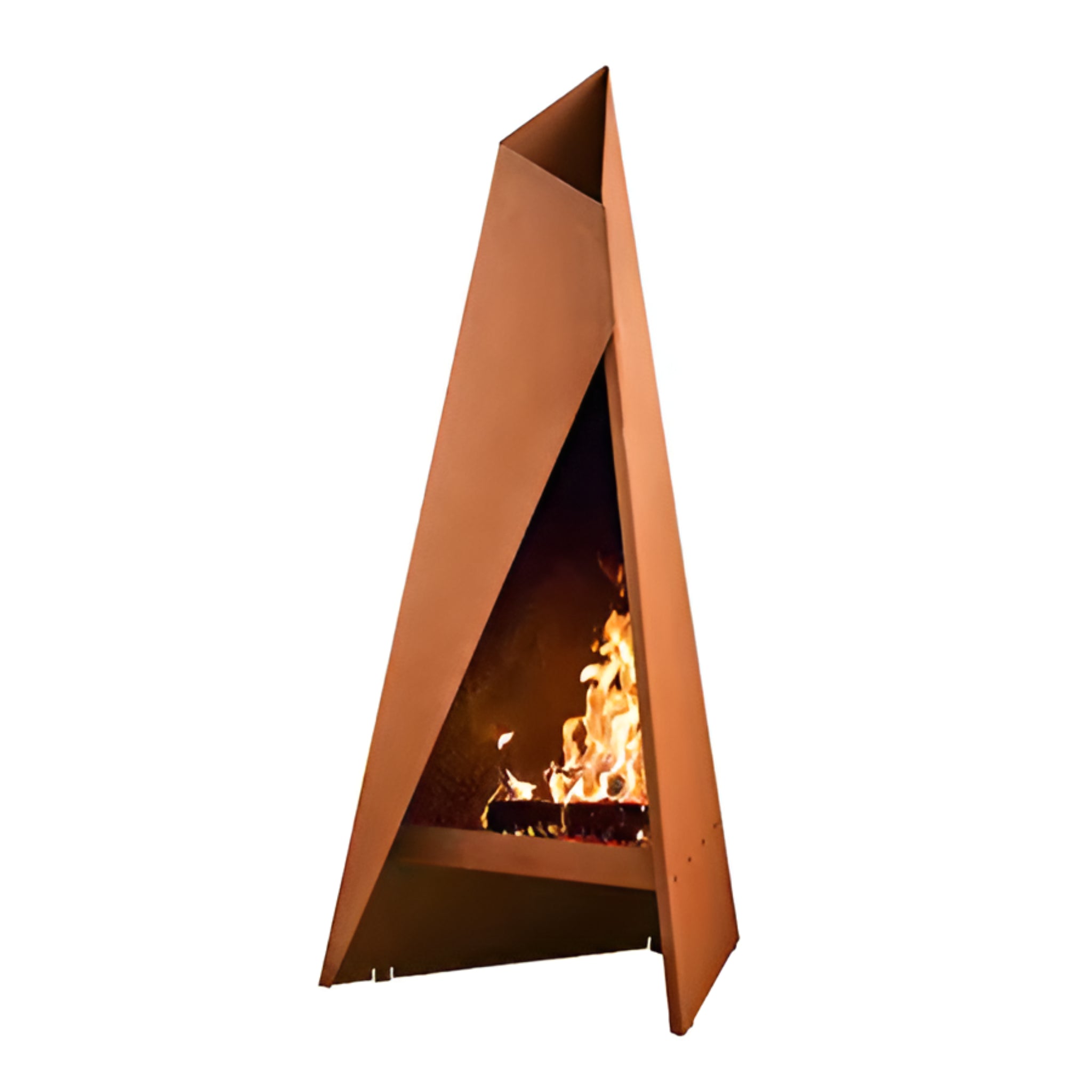 AurumHearth Apex Corten Fireplace